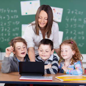 Teacher using Vocation Lessons